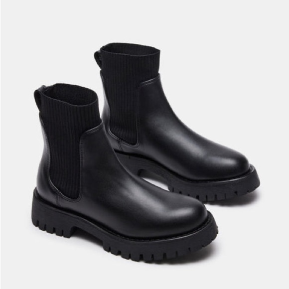 Steve Madden LILIANA BLACK boots women’s 6 NWT - Picture 1 of 6